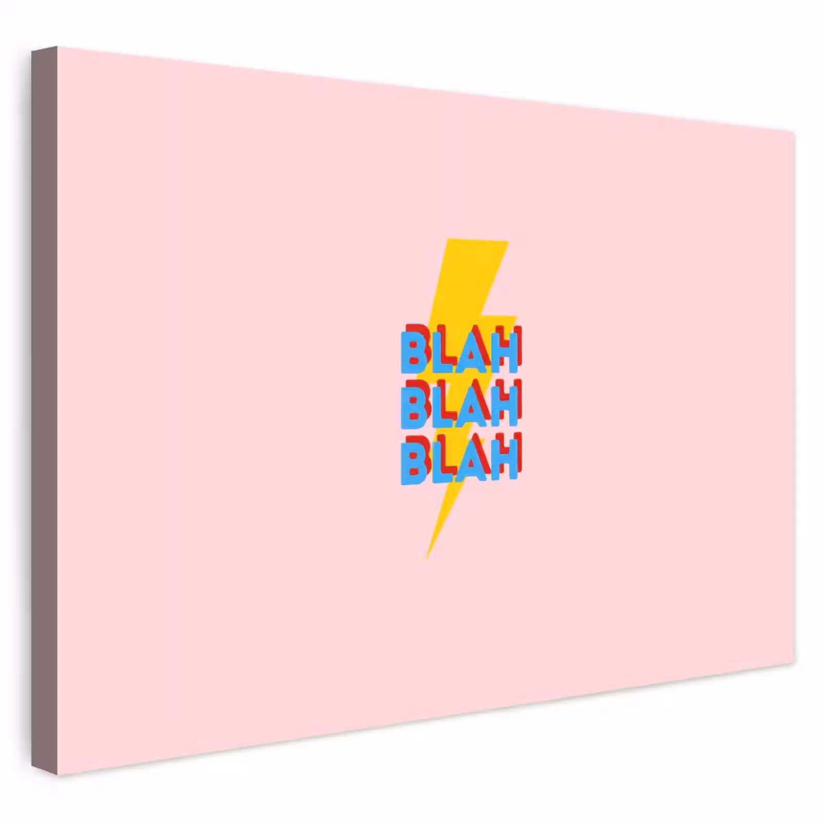 Buiten canvas - Blah - Bliksem - Roze — 1