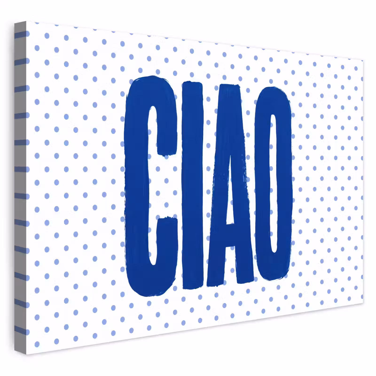 Buiten canvas - Ciao - Blauw - Stippen — 1