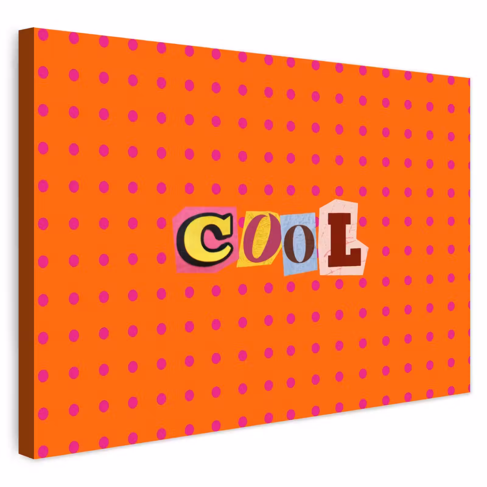 Buiten canvas - Cool - Stippen - Oranje — 1