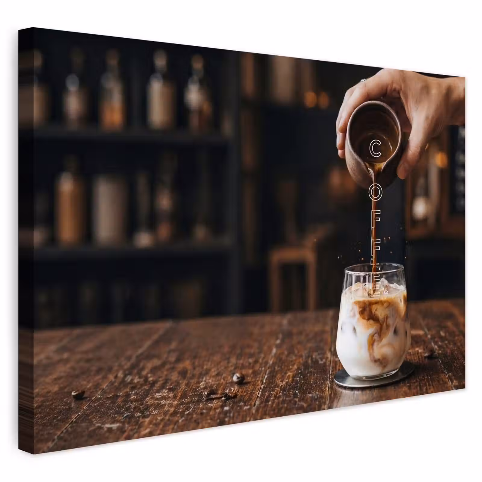 Buiten canvas - Espresso - Melk - Café — 1