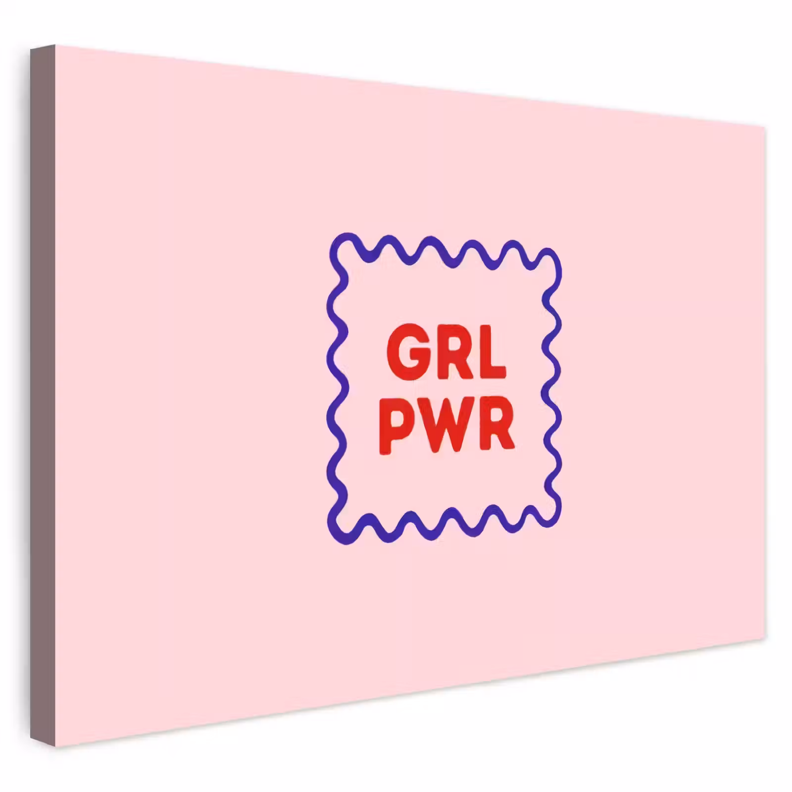 Buiten canvas - Grl pwr - Roze - Kader — 1