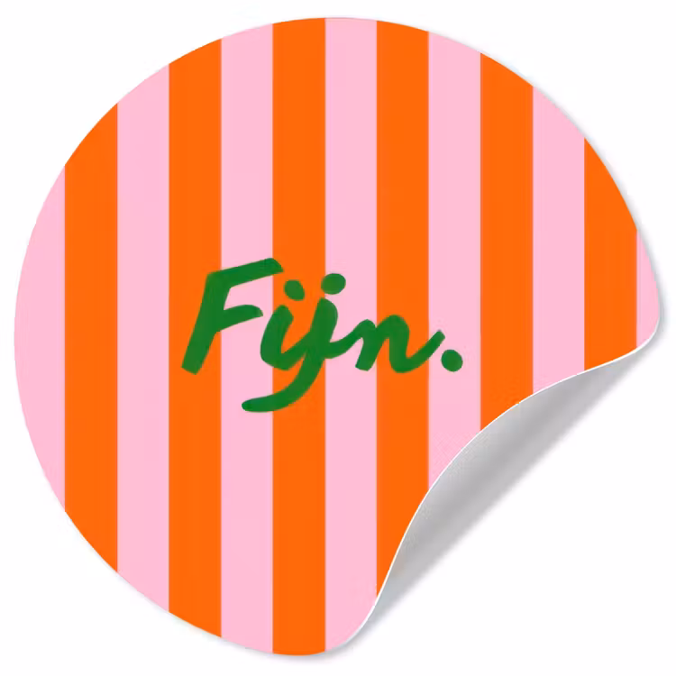 Behangcirkel - Patroon - Oranje - Fijn - Strepen — 1