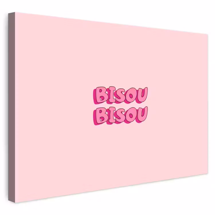 Buiten canvas - Bisou - Roze - Schaduw — 1