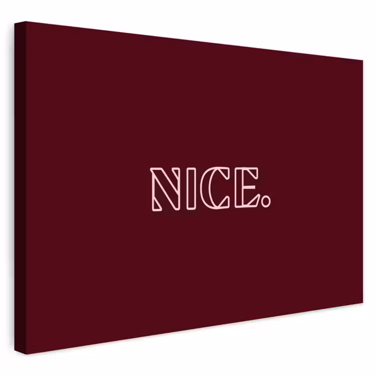 Buiten canvas - Bordeaux - Nice - minimalistisch — 1