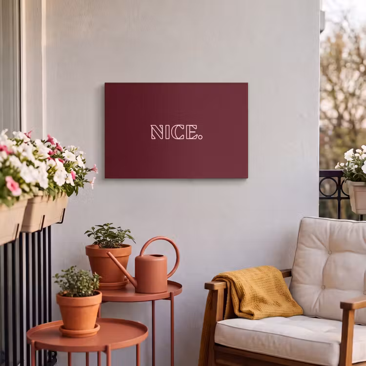 Buiten canvas - Bordeaux - Nice - minimalistisch — 4