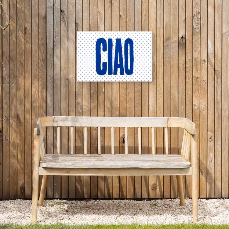 Buiten canvas - Ciao - Blauw - Stippen — 3