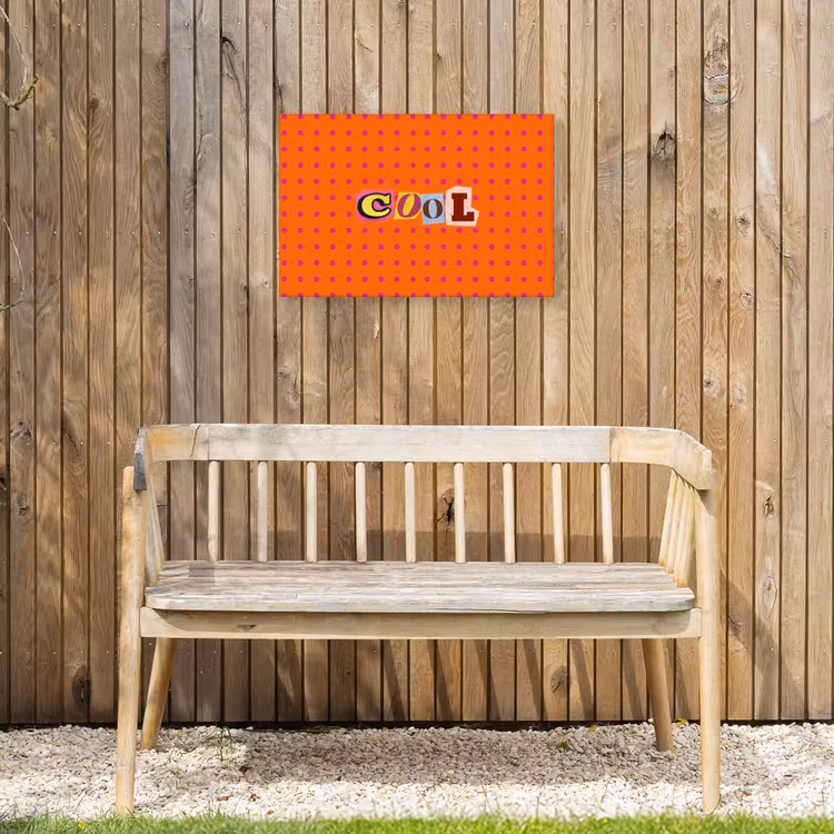 Buiten canvas - Cool - Stippen - Oranje — 3
