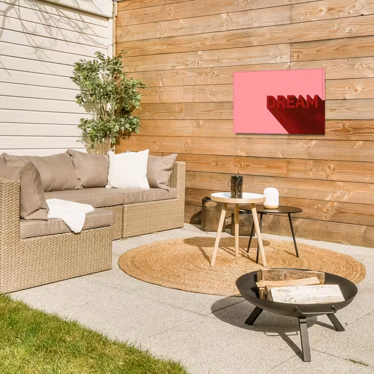 Buiten canvas - Dream - 3D - Rood - Roze — 5