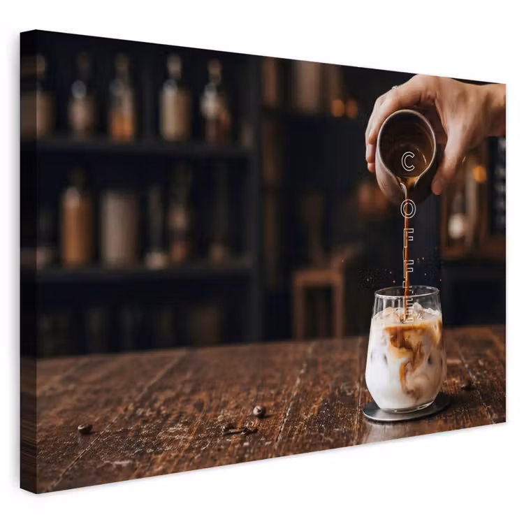 Buiten canvas - Espresso - Melk - Café — 1