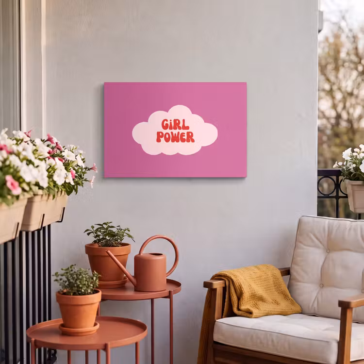 Buiten canvas - Girl power - Wolk - Roze — 3