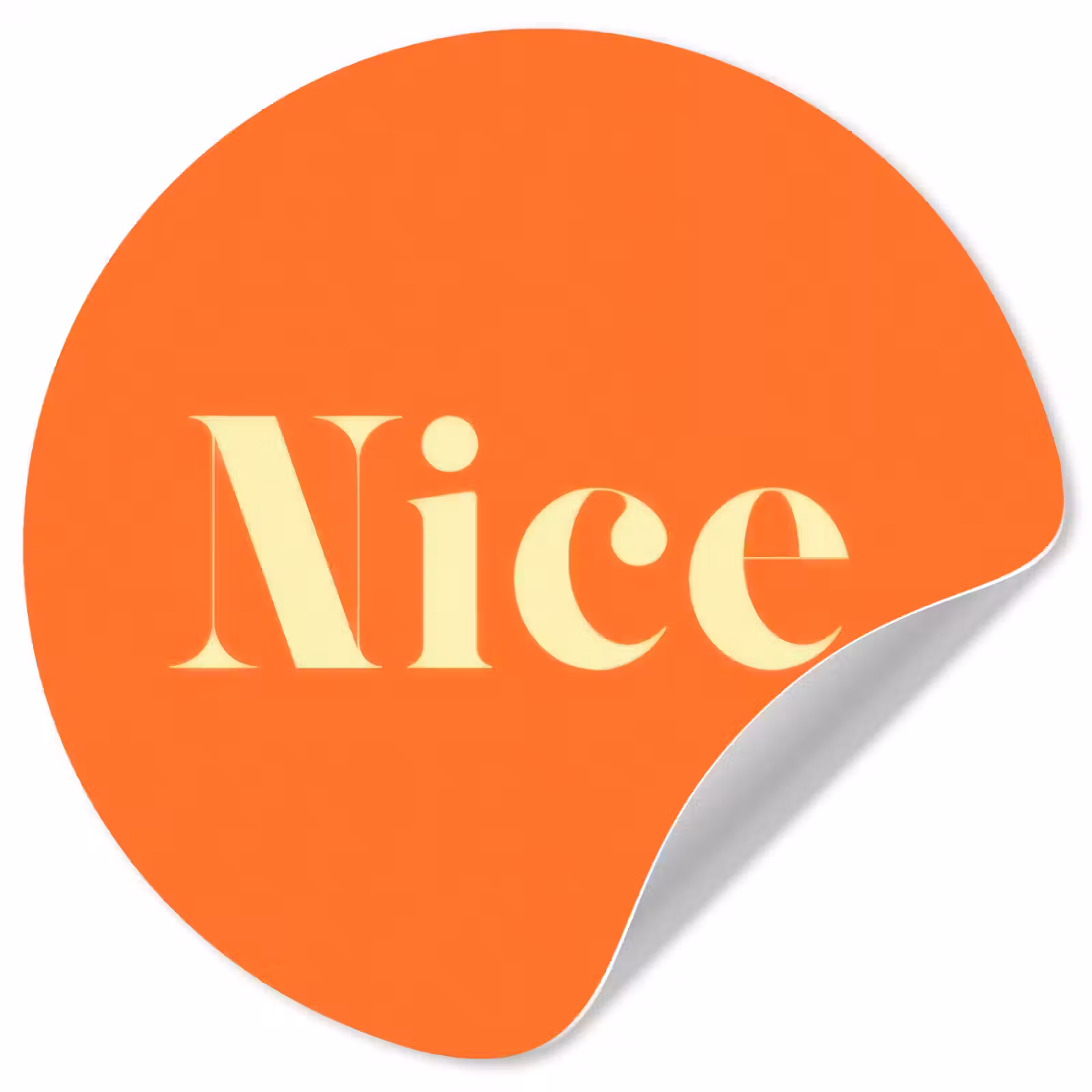 Behangcirkel - Oranje - Gebroken wit - Nice — 1