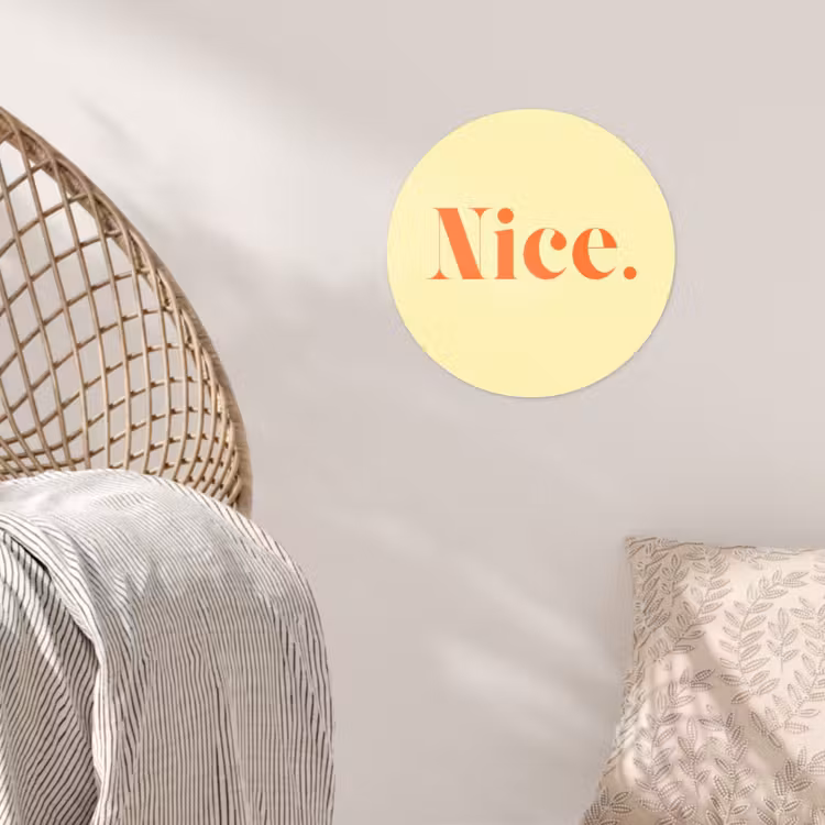 Behangcirkel - Nice - Oranje - Geel - Minimalistisch — 5