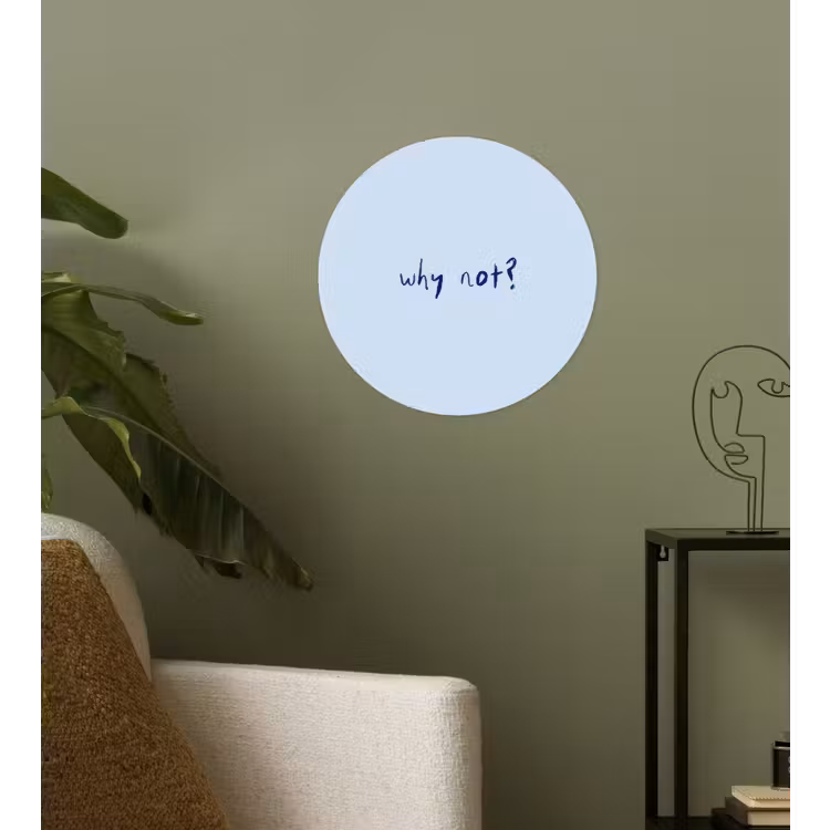 Behangcirkel - Why not - Blauw - Donker blauw - Quote — 3