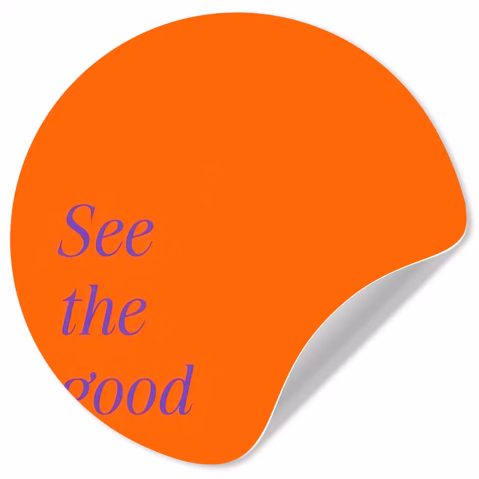 Behangcirkel - See te good - Paars - Oranje — 1