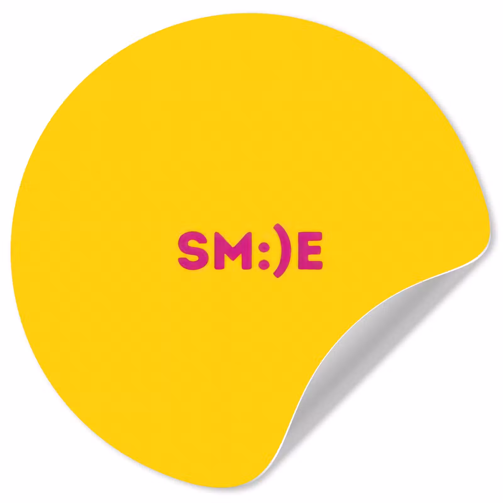 Behangcirkel - Smile - Roze - Geel — 1