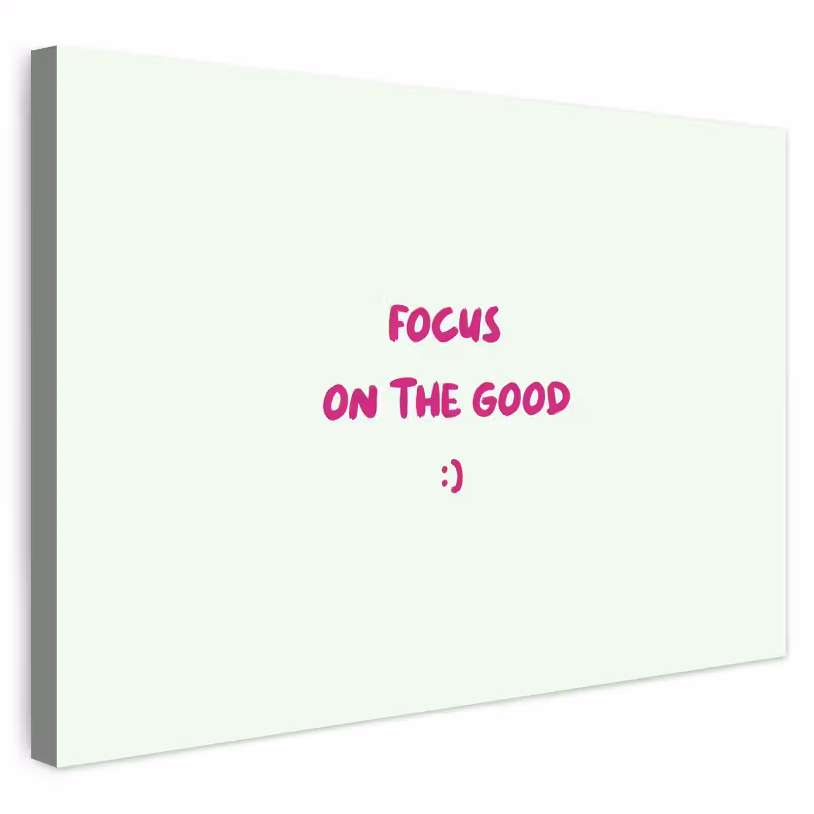 Buiten canvas - Focus - Beige - Roze - Smiley — 1