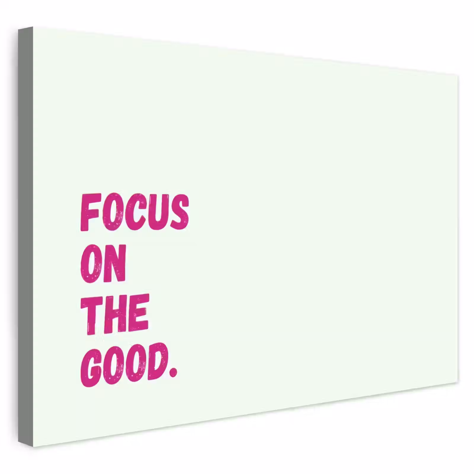 Buiten canvas - Focus on the good - Beige - Roze — 1
