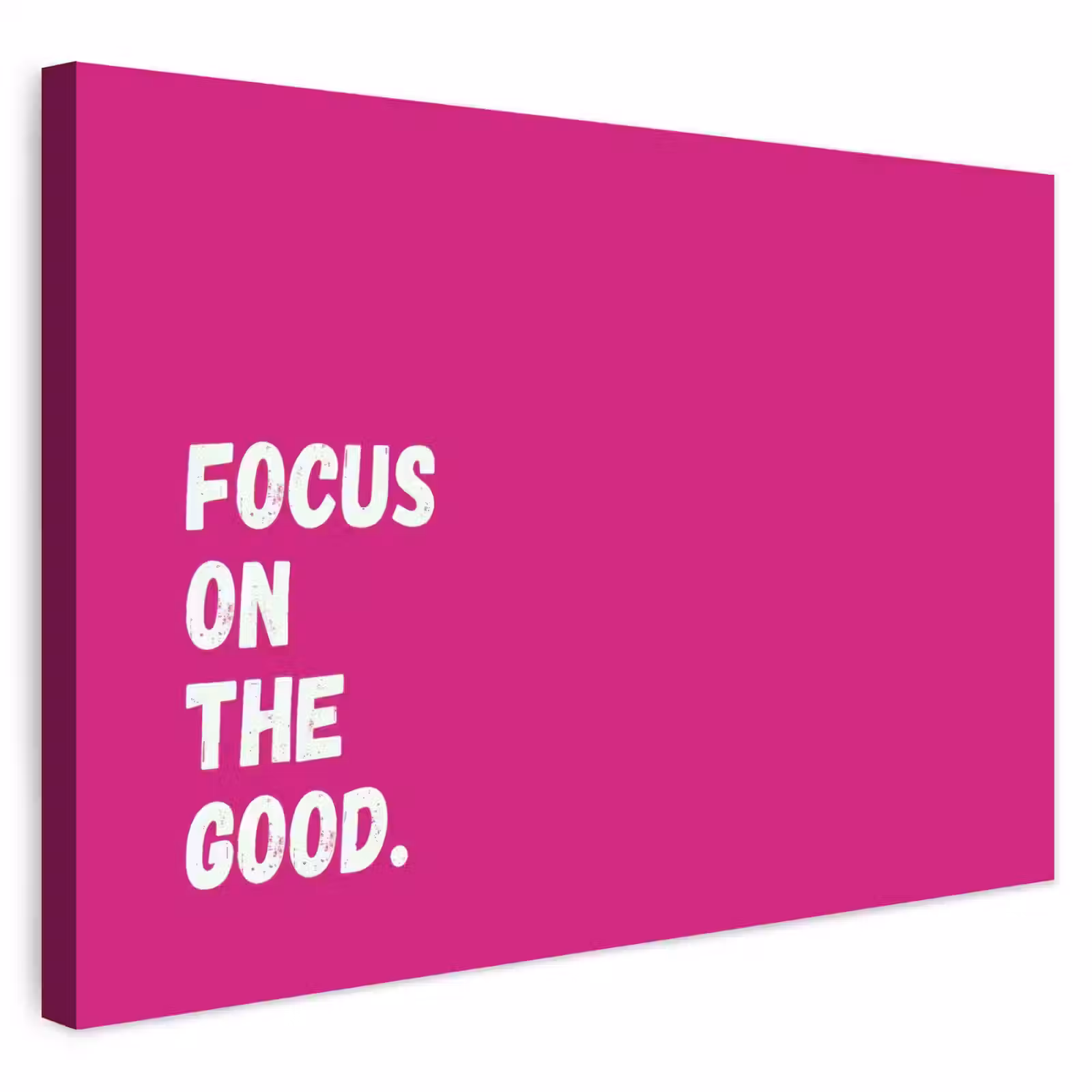 Buiten canvas - Focus on the good - Roze - Simple — 1