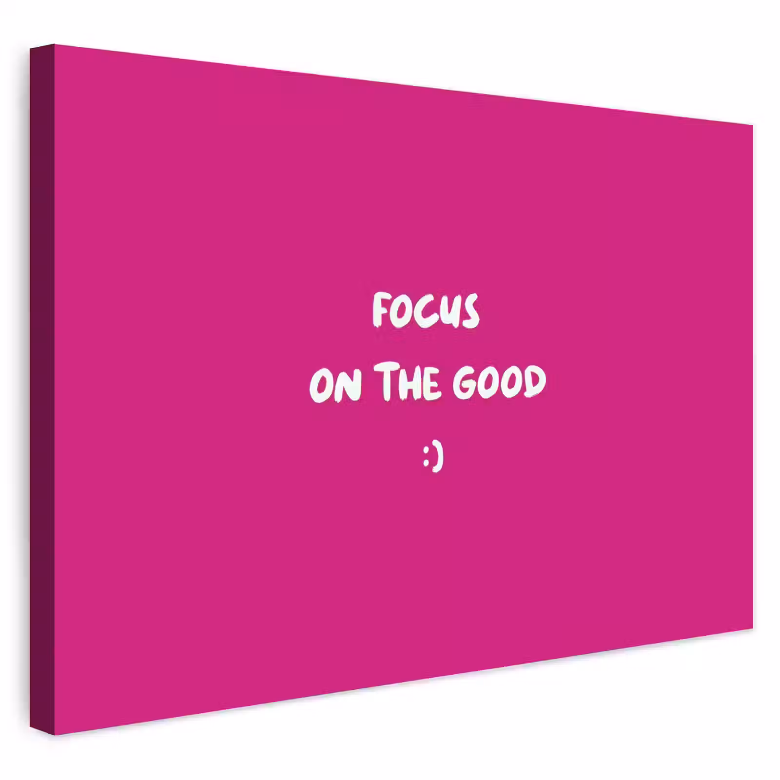 Buiten canvas - Focus - Smiley - Roze — 1