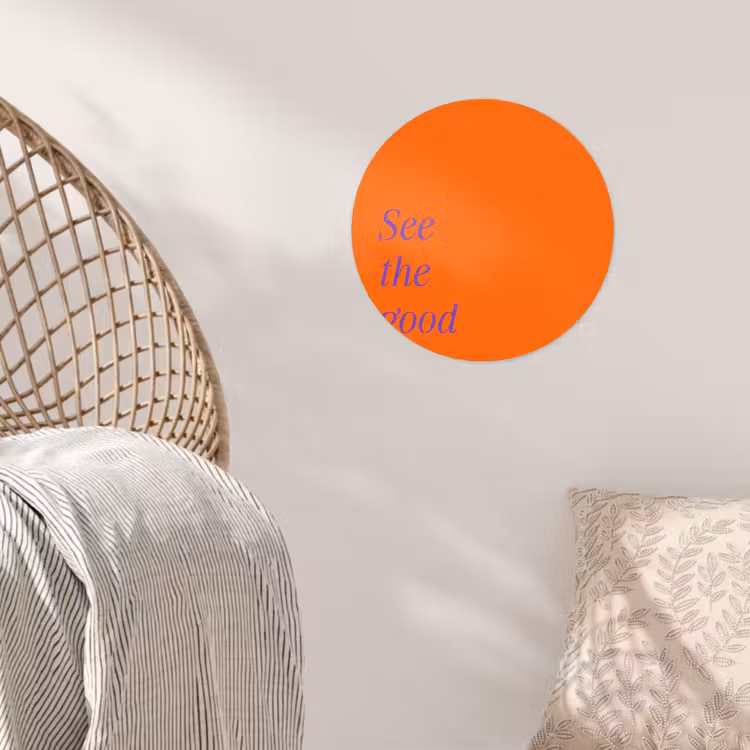 Behangcirkel - See te good - Paars - Oranje — 5