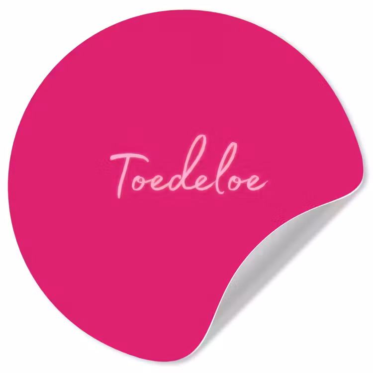 Behangcirkel - Toedeloe - Roze — 1