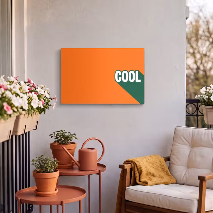 Buiten canvas - Cool - Oranje - Groen — 3
