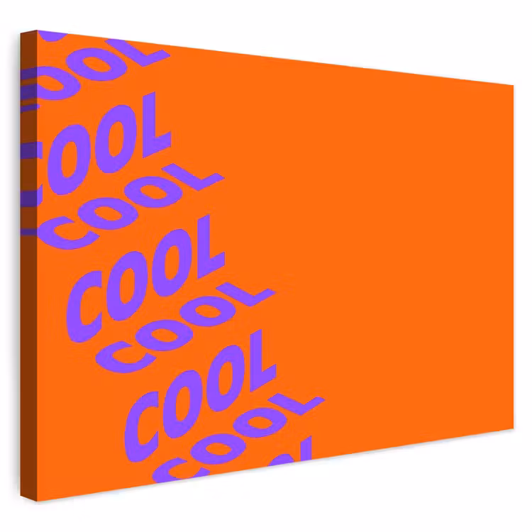 Buiten canvas - Cool - Paars - Oranje — 1