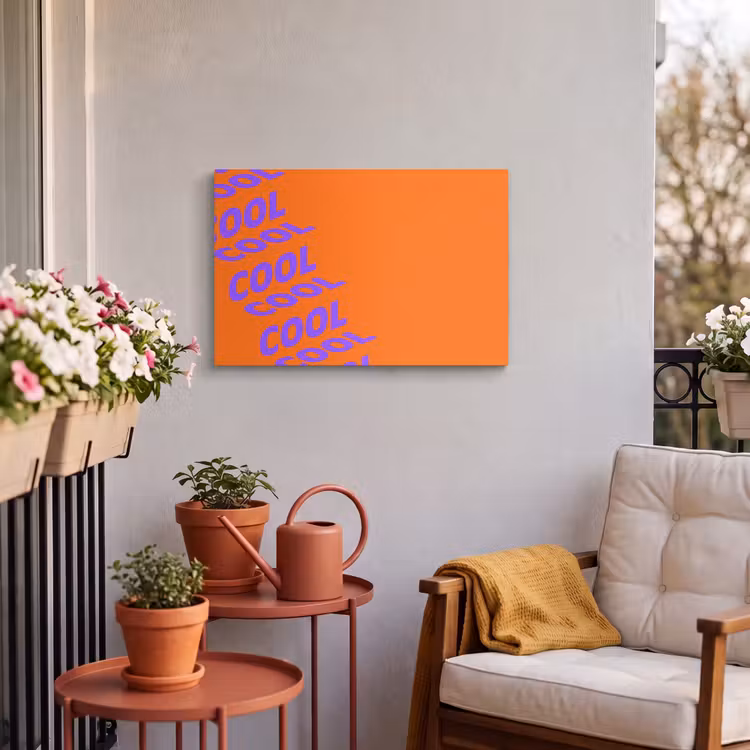 Buiten canvas - Cool - Paars - Oranje — 3