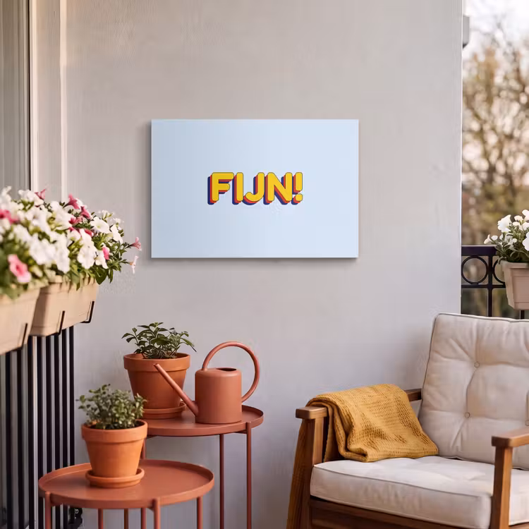 Buiten canvas - Fijn - Geel - Oranje — 3
