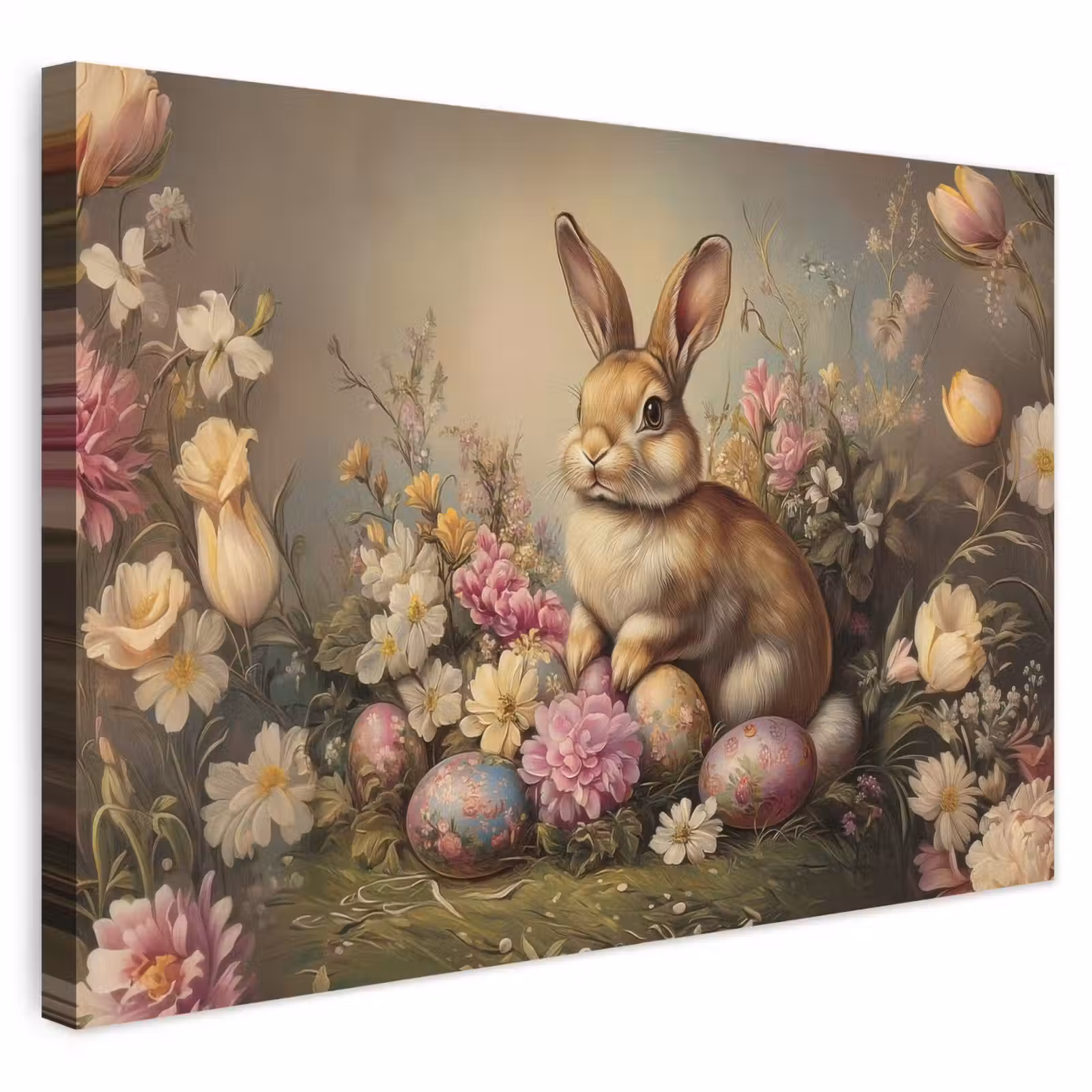 Buiten canvas - Haas - Stilleven - Bloemen — 1