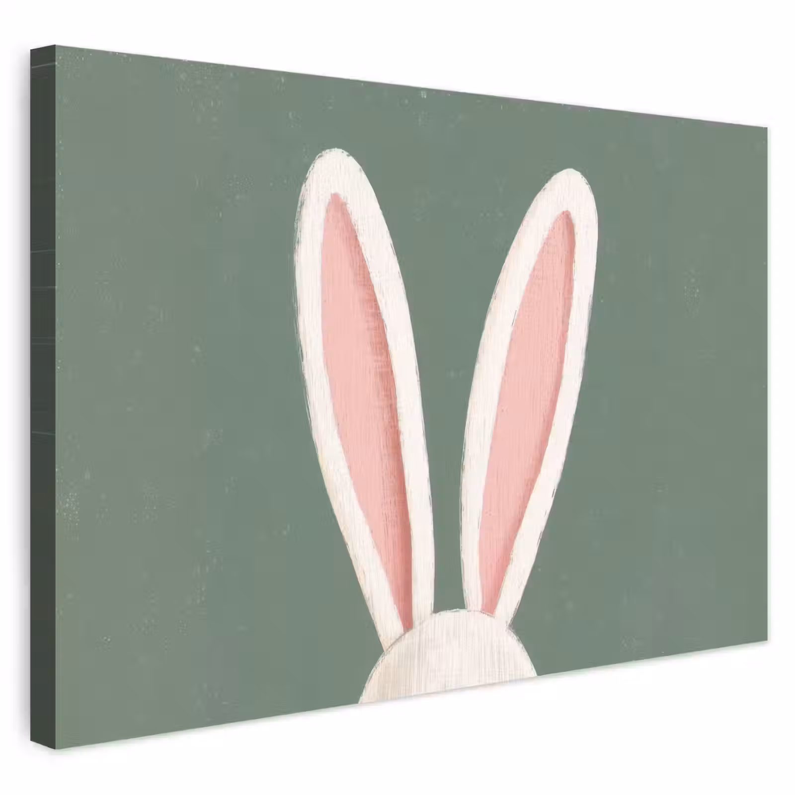 Buiten canvas - Hazen - Oren - Roze — 1