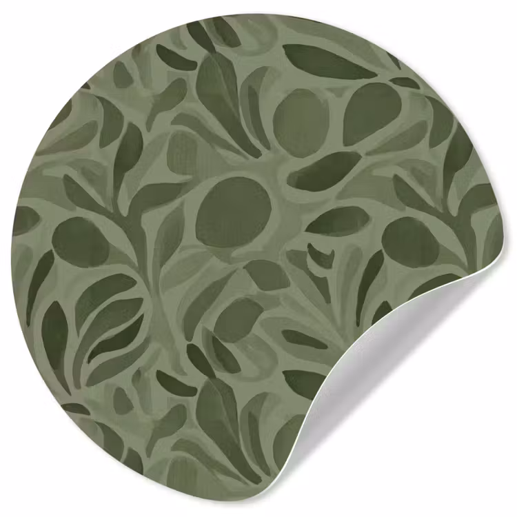 Behangcirkel - Sereen - Bladeren - Groen — 1