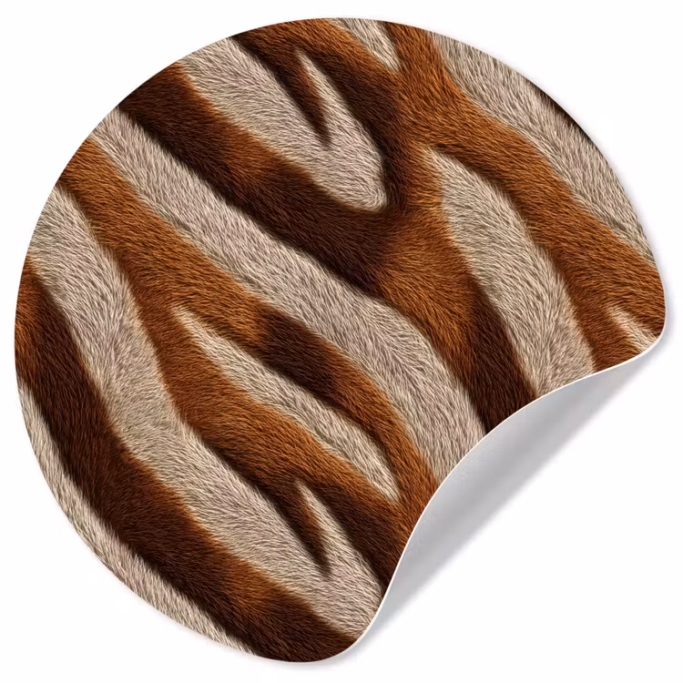 Behangcirkel - Zebra - Bruin - Patroon — 1