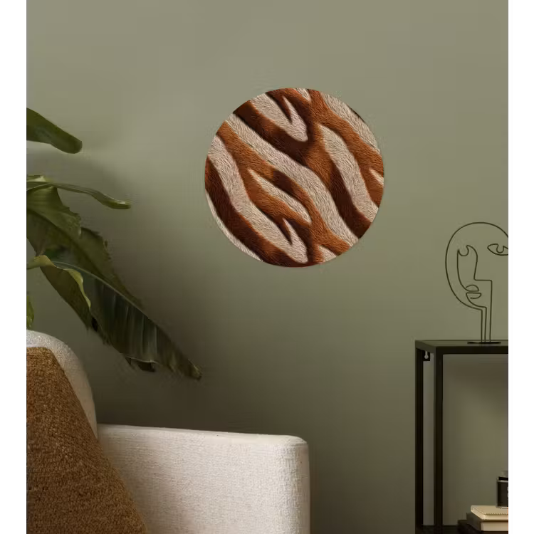 Behangcirkel - Zebra - Bruin - Patroon — 3