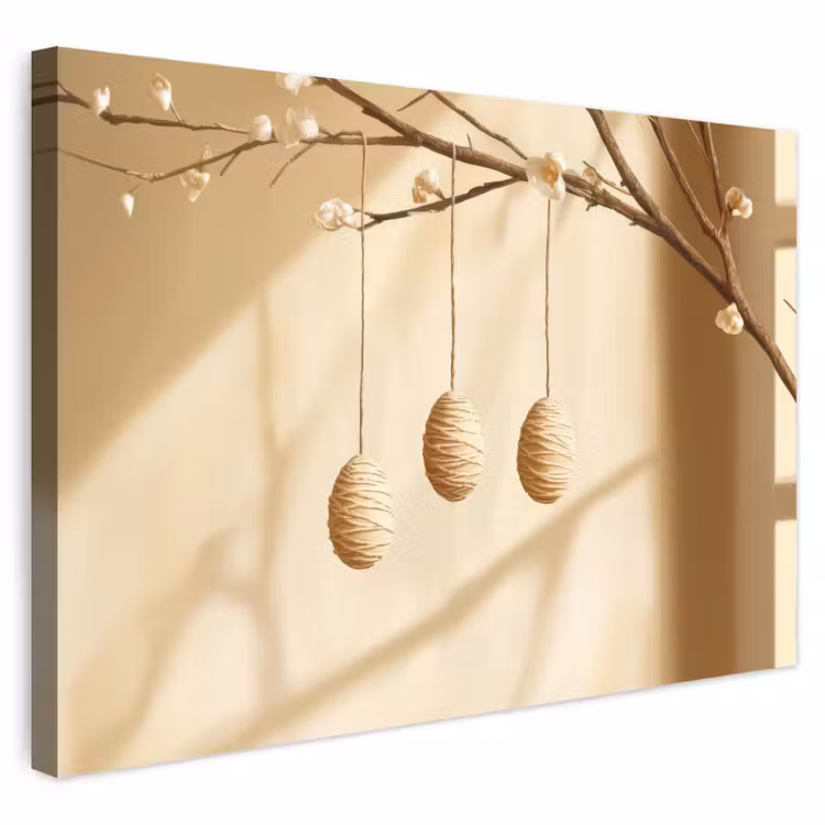 Buiten canvas - Beige - Paastak - Eieren — 1