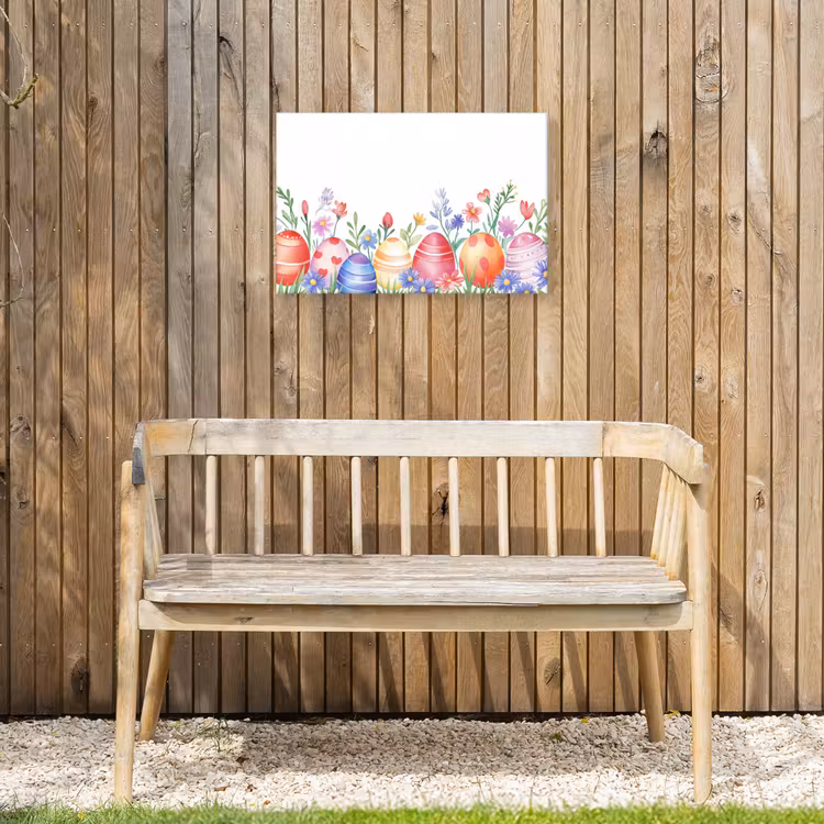 Buiten canvas - Bloementuin - Kleurrijk - Eieren — 3