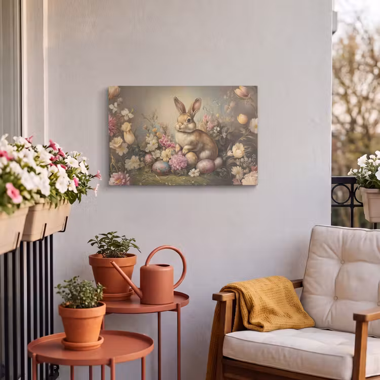 Buiten canvas - Haas - Stilleven - Bloemen — 4