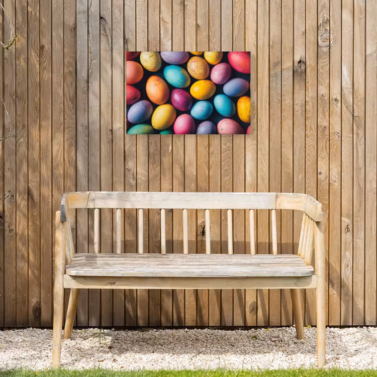 Buiten canvas - Kleurrijk - Paaseitjes - Spetters — 3