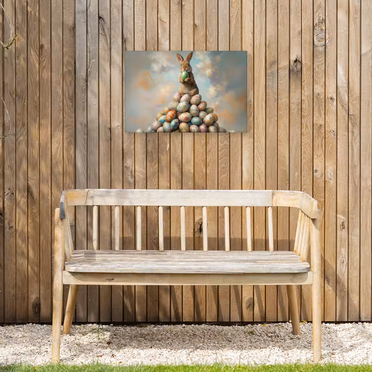 Buiten canvas - Konijn - Eieren - Kleurrijk — 3