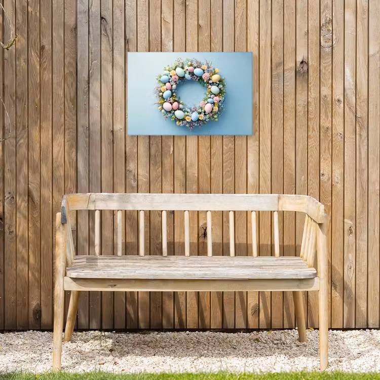 Buiten canvas - Krans - Eieren - Bloemen — 3