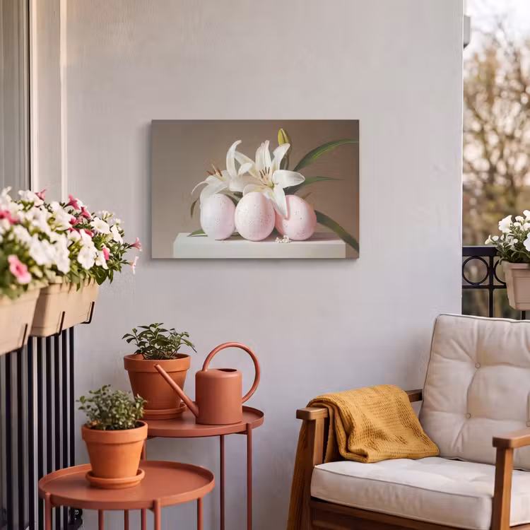 Buiten canvas - Lelies - Eieren - Pasen — 4