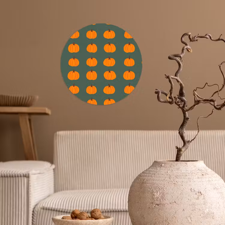 Behangcirkel - Pompoen - Patroon - Oranje — 2