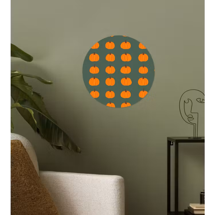 Behangcirkel - Pompoen - Patroon - Oranje — 3