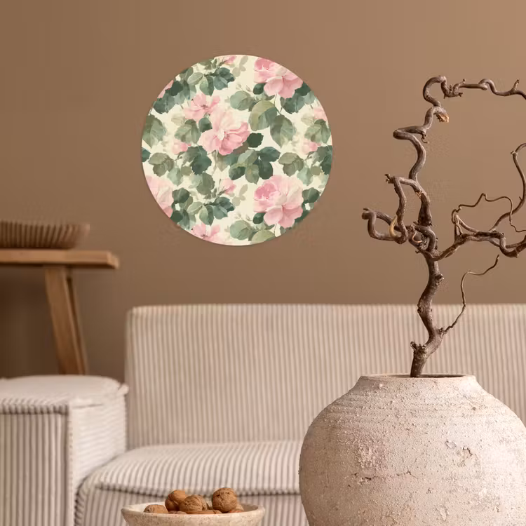 Behangcirkel - Rozen - Botanisch - Roze — 2