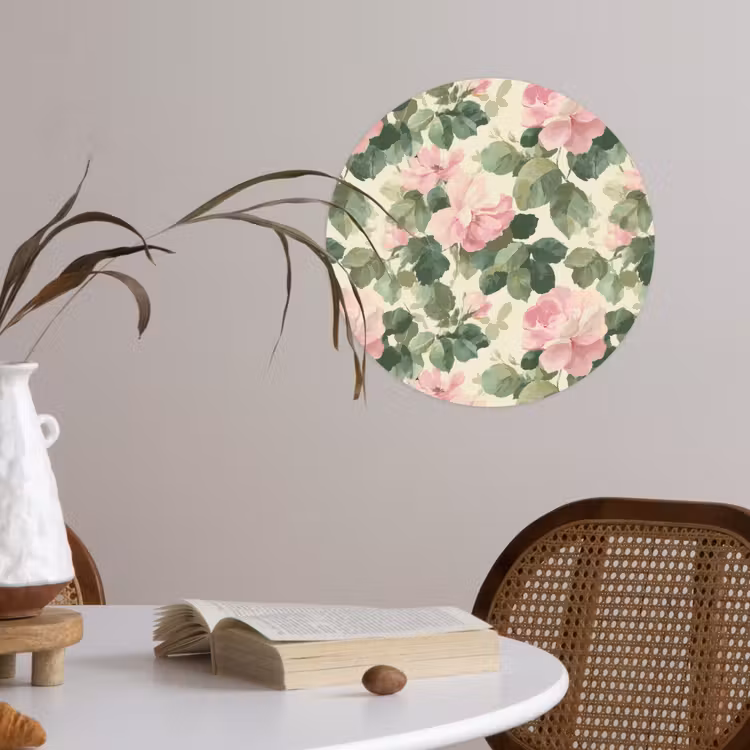 Behangcirkel - Rozen - Botanisch - Roze — 4