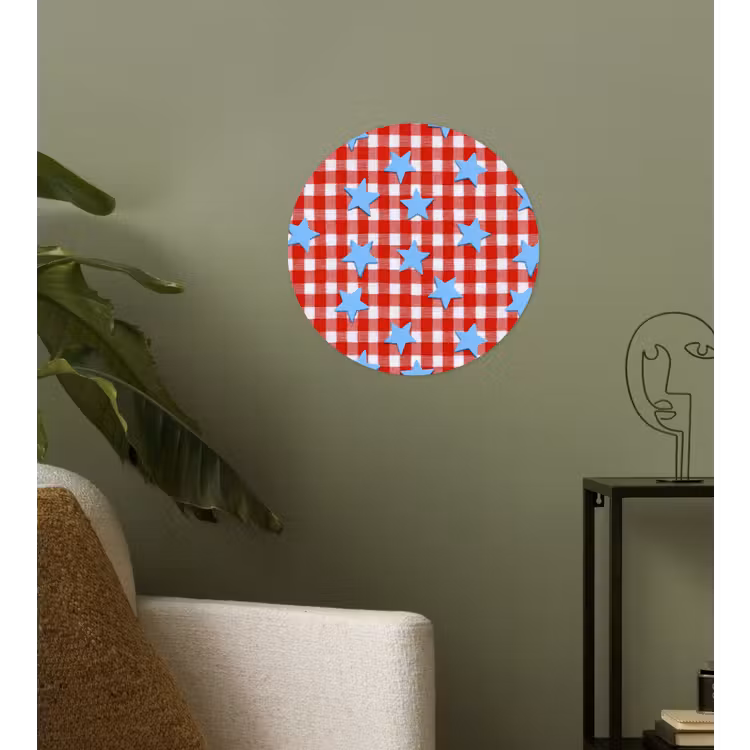 Behangcirkel - Ruit - Sterren - Rood — 3