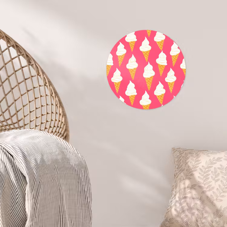 Behangcirkel - Softijs - Horentje - Roze — 5