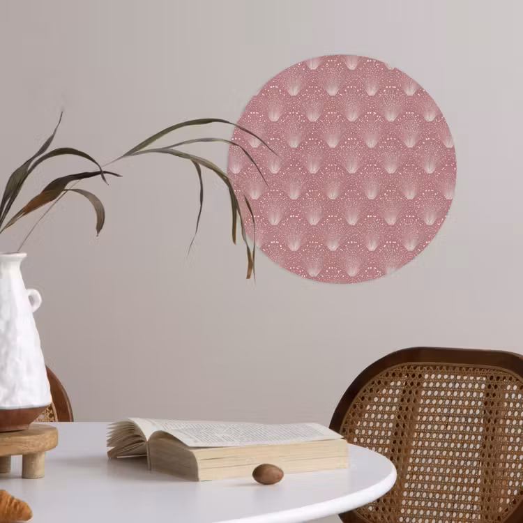 Behangcirkel - Trendy - Patroon - Roze — 4