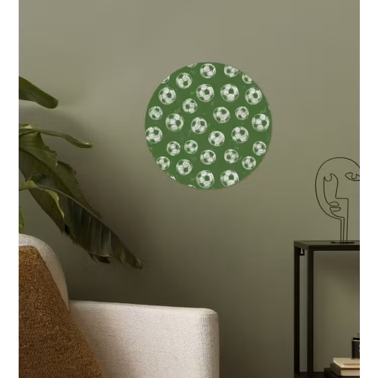 Behangcirkel - Voetbal - Sport - Groen — 3