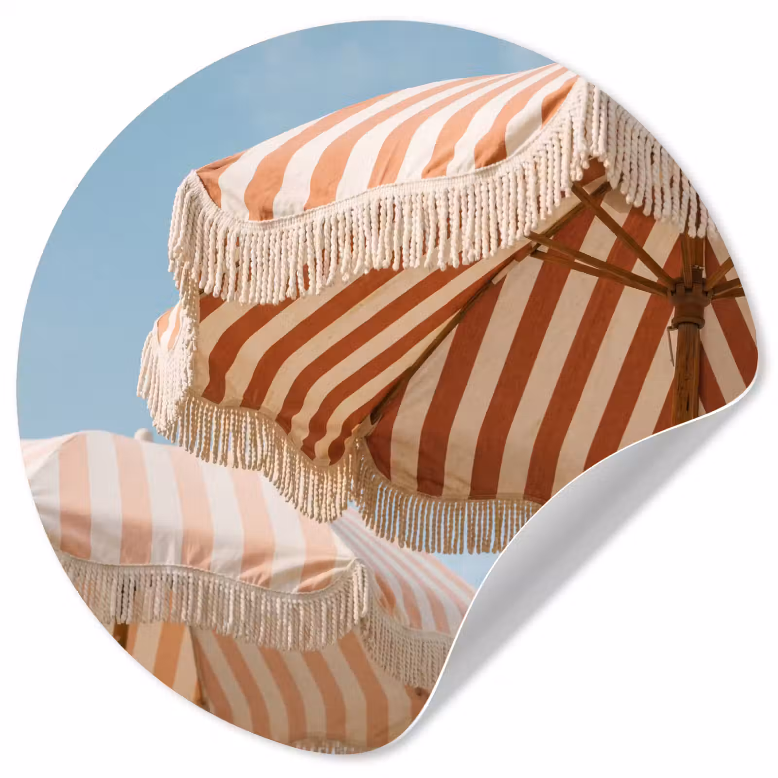 Behangcirkel - Parasol - Lucht - Rood — 1